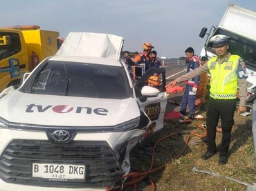 Sopir Truk di TKP Kecelakaan Mobil Kru tvOne Bohong, Faktanya Menabrak dengan Kecepatan Penuh