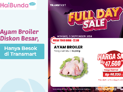Ayam Broiler Diskon Besar, Hanya Besok di Transmart
