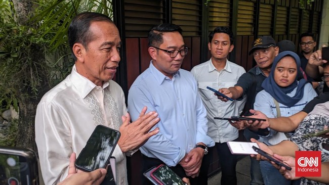 Cagub Jakarta Ridwan Kamil (RK) membantah anggapan dirinya seolah-olah menyerah sehingga bertemu dengan Presiden Prabowo Subianto dan bekas Presiden Jokowi.