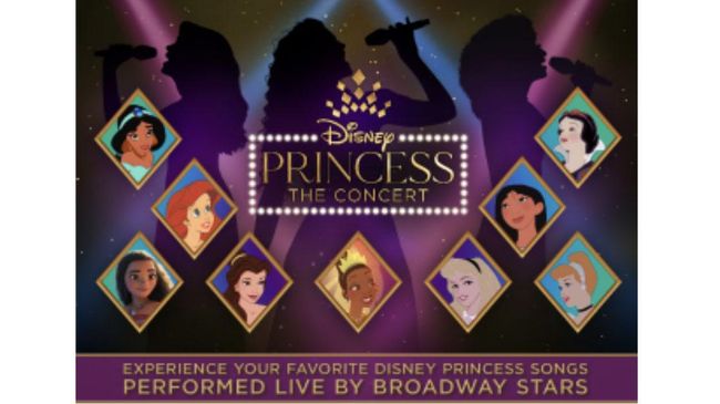 Tahun ini, Disney Princess The Concert digelar di Jakarta pada 1-3 November di Tennis Indoor, dan Surabaya pada 8-9 Noveber di Grand City Mall & Convention.