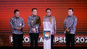 Pj Gubernur Elen Dampingi Mendagri Tito Buka Rakornas BPSDM 2024