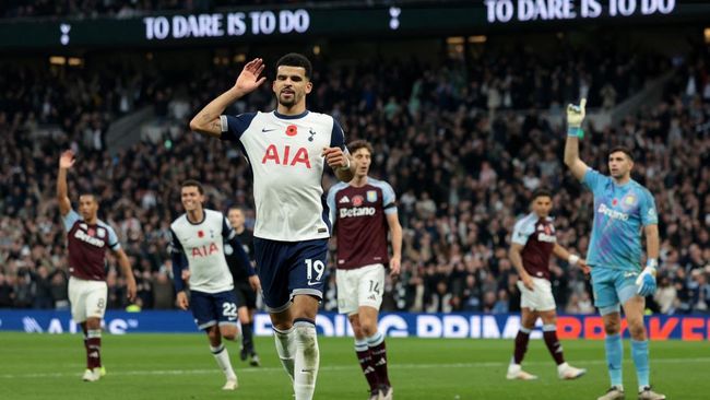 Hasil Liga Inggris: Sempat Kecolongan, Tottenham Hajar Aston Villa 4-1