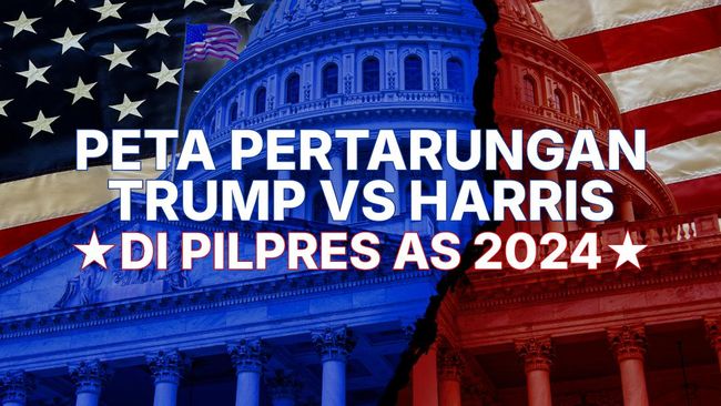 INFOGRAFIS: Peta Pertarungan Trump vs Kamala Harris di Pilpres AS 2024