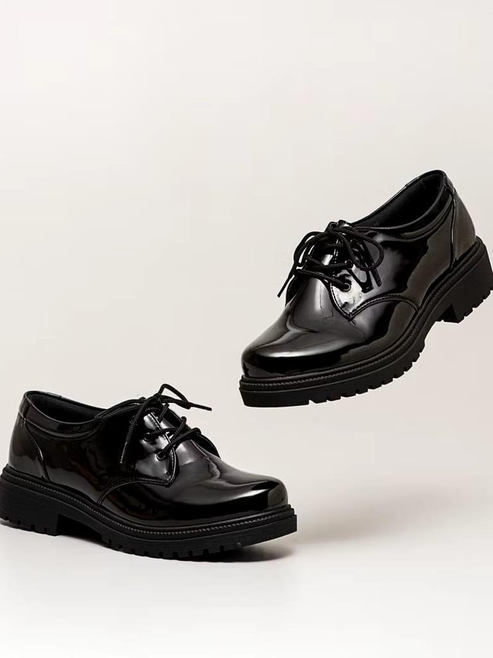 Oxford Shoes Vailey Oxford Black Glossy