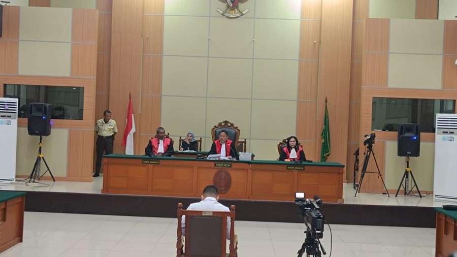 Sidang vonis Yudha Arfandi (Rizky/detikcom) Sidang vonis Yudha Arfandi (Rizky/detikcom)