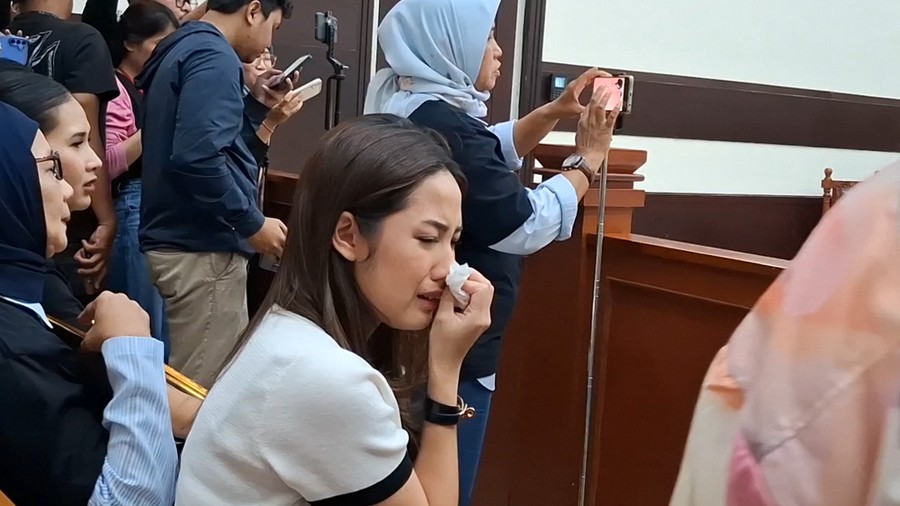 Tamara Tyasmara Tamara Tyasmara jelang sidang kasus kematian Dante, Senin (4/11)