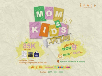 SPACE Communal & Eatery Hadirkan Mom & Kid's Art Day, Ada Lomba Mewarnai untuk Si Kecil