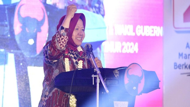 Cagub Jawa Timur, Tri Rismaharin mendorong pengembangan kewirausahaan sosial guna meningkatkan kemandirian ekonomi masyarakat Jatim.