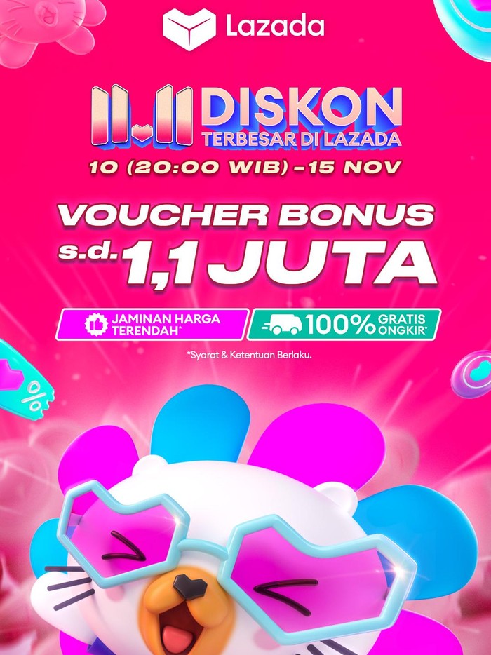 Promo 11.11 Diskon Terbesar Lazada