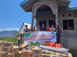Pegadaian Salurkan Bantuan ke Warga Terdampak Erupsi Gunung Lewotobi