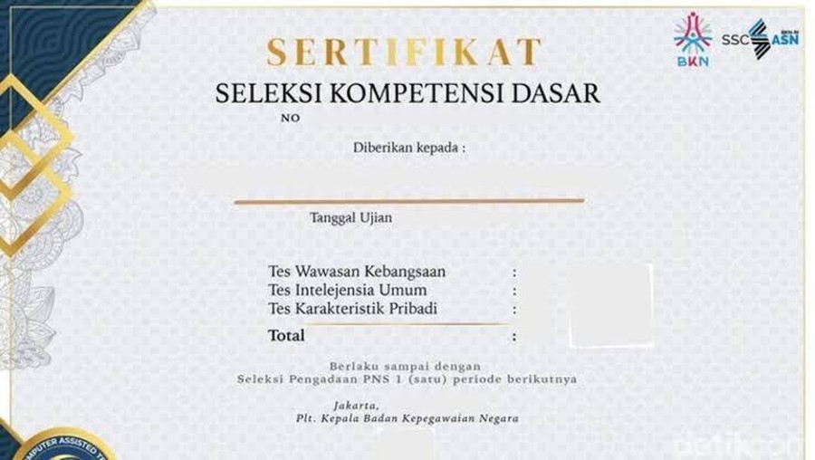 Sertifikat SKD Sertifikat SKD