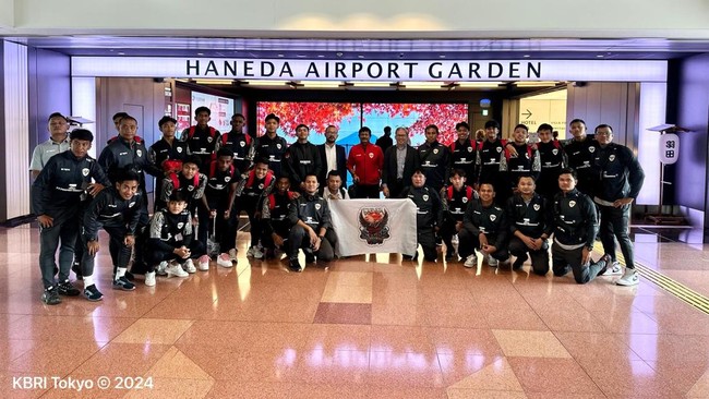 Timnas Indonesia U-20 sudah tiba di Jepang pada Selasa (5/11). Garuda Muda bakal menjalani lima laga uji coba di Negeri Sakura.