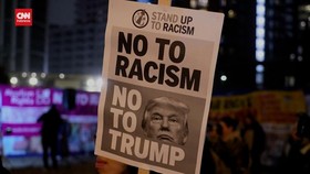 VIDEO: Demo di Kedubes AS di London Tolak Kemenangan Trump