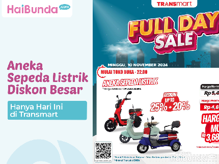 Aneka Sepeda Listrik Diskon Besar, Hanya Hari Ini di Transmart