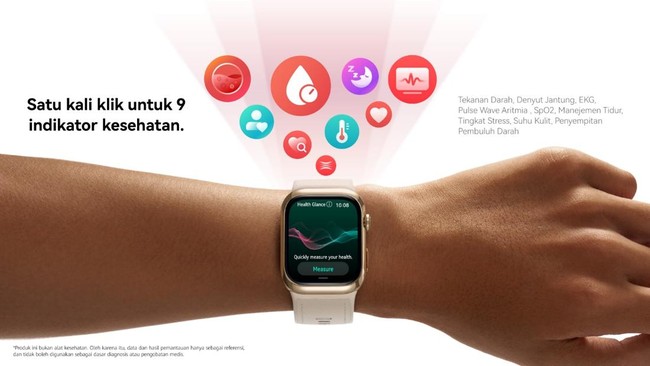 Cara Menggunakan HUAWEI Health Glance di HUAWEI WATCH D2