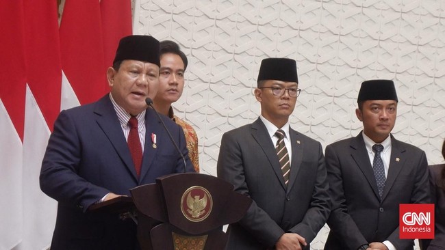 Presiden Prabowo berbicara pemerintahannya juga kudu bersih dari penyelewengan, inefisiensi, manipulasi, dan kongkalikong dengan pihak-pihak lain.