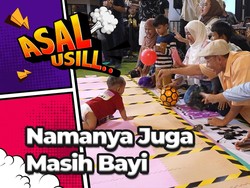 Keseruan Olimpiade Balita, Anak Lomba Orang Tuanya yang Heboh