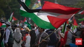 Massa Aksi Bela Palestina Geruduk Kedubes AS