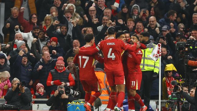 Hasil Liga Inggris: Salah Cetak Gol, Liverpool Gilas Aston Villa