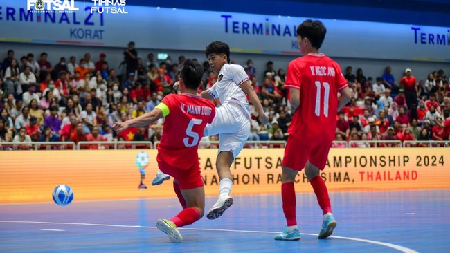 Timnas Futsal Indonesia unggul 1-0 atas Vietnam di babak pertama pada laga final Piala AFF Futsal 2024