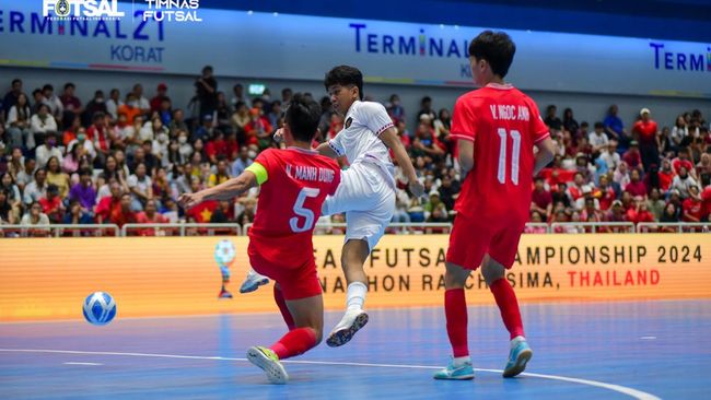 Final Piala AFF Futsal: Indonesia Unggul atas Vietnam di Babak Pertama