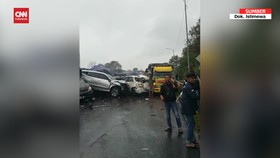 VIDEO: Penampakan Horor Tabrakan Beruntun di Tol Cipularang