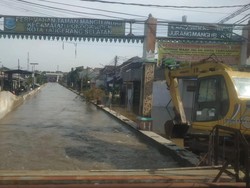 Perumahan di Tangsel Masih Terendam Banjir Akibat Tanggul Jebol