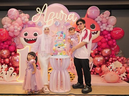 5 Potret Ulang Tahun Pertama Azura, Putri Bungsu Aurel Hermansyah dan Atta Halilintar