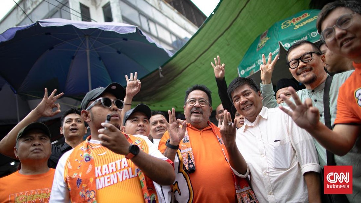 FOTO: Kampanye Rano Karno di Tanah Abang