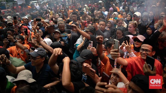 FOTO: Kampanye Rano Karno di Tanah Abang