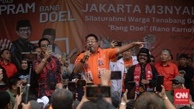 FOTO: Kampanye Rano Karno di Tanah Abang