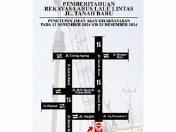 Perbaikan Turap-Jalan, Lalin Jembatan Grogol dan Tanah Baru Depok Dialihkan