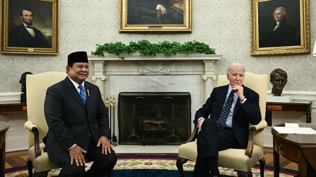 Prabowo Bertemu Joe Biden di Gedung Putih