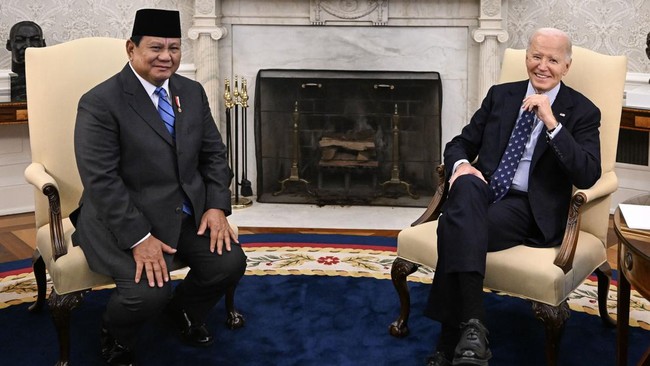 Presiden RI Prabowo Subianto menggelar pertemuan bilateral dengan Presiden Amerika Serikat Joe Biden di Gedung Putih, Washington DC, Selasa, (12/11).