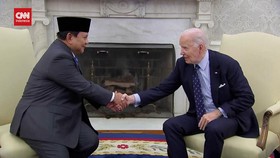 VIDEO: Momen Prabowo Bertemu Joe Biden di Gedung Putih