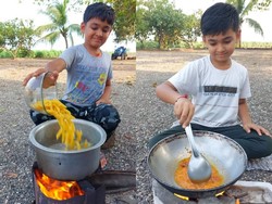 Keren! Bocah Ini Jago Masak, Penonton Videonya Jutaan