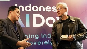 Bos NVIDIA Bisiki Erick Thohir Soal Pentingnya AI Buat Sepak Bola