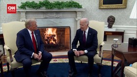VIDEO: Momen Biden Sambut Trump Kembali ke Gedung Putih