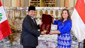 Prabowo Dapat Tanda Kehormatan Tertinggi dari Pemerintah Peru