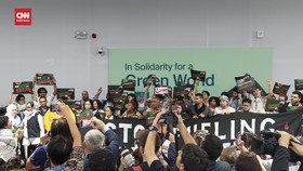 VIDEO: Demo Bela Palestina Menggema di Ajang COP29