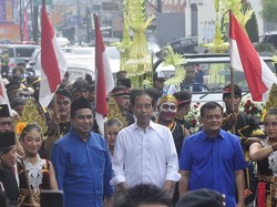 Pawai Bareng Luthfi-Yasin, Jokowi: Saya Datang karena Saya Dukung