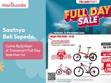 Saatnya Beli Sepeda, Cuma Rp1 Jutaan di Transmart Full Day Sale Hari Ini