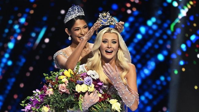 Victoria Kjaer Theilvig dinobatkan sebagai Miss Universe 2024 dalam malam puncak yang digelar di Mexico City.
