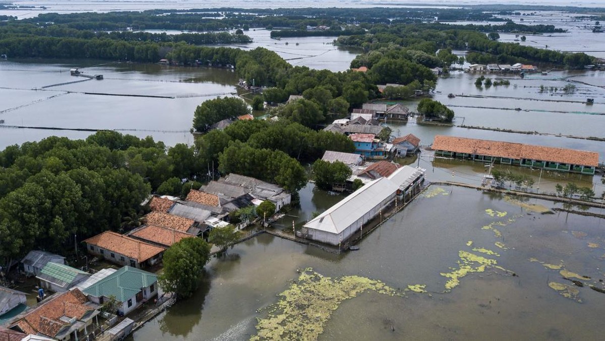 FOTO: Banjir Rob Rendam Muara Baru dan Kabupaten Bekasi