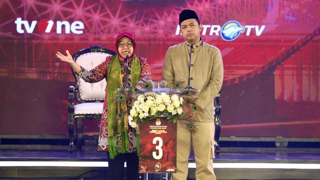 Dalam debat terakhir, Paslon Gubernur dan Wakil Gubernur nomor urut 3, Risma-Gus Hans menawarkan sejumlah solusi dalam mengatasi sejumlah permasalahan di Jatim.