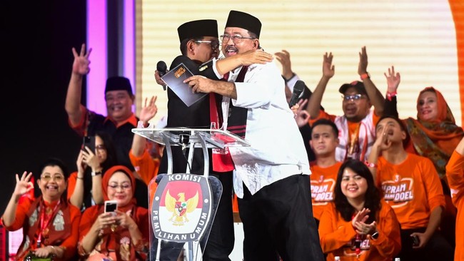 Deklarasi dukungan dari relawan 'Anak Abah' dan 'Ahoker' menambah kekuatan pasangan calon nomor urut 3, Pramono Anung-Rano Karno pada Pilgub Jakarta 2024.