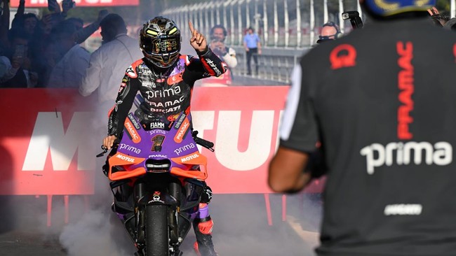 Jorge Martin menjadi juara dunia MotoGP 2024 usai mengalahkan Francesco Bagnaia. Berikut sejumlah fakta menarik usai Martin menjadi juara dunia MotoGP 2024.