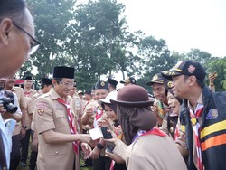 Menag Dorong Gerakan Kepramukaan Madrasah, Ingin Cetak Generasi Adaptif & Kreatif