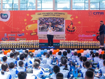CMA 9th Mental Arithmetic Competition Sukses Digelar, Ratusan Anak Unjuk Kemampuan di Bidang Matematika