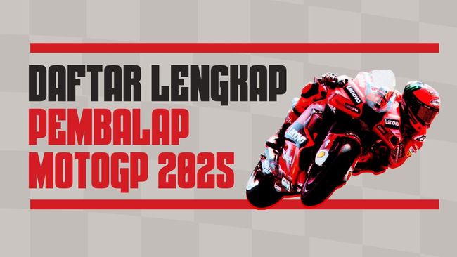 INFOGRAFIS: Daftar Lengkap Pembalap MotoGP 2025